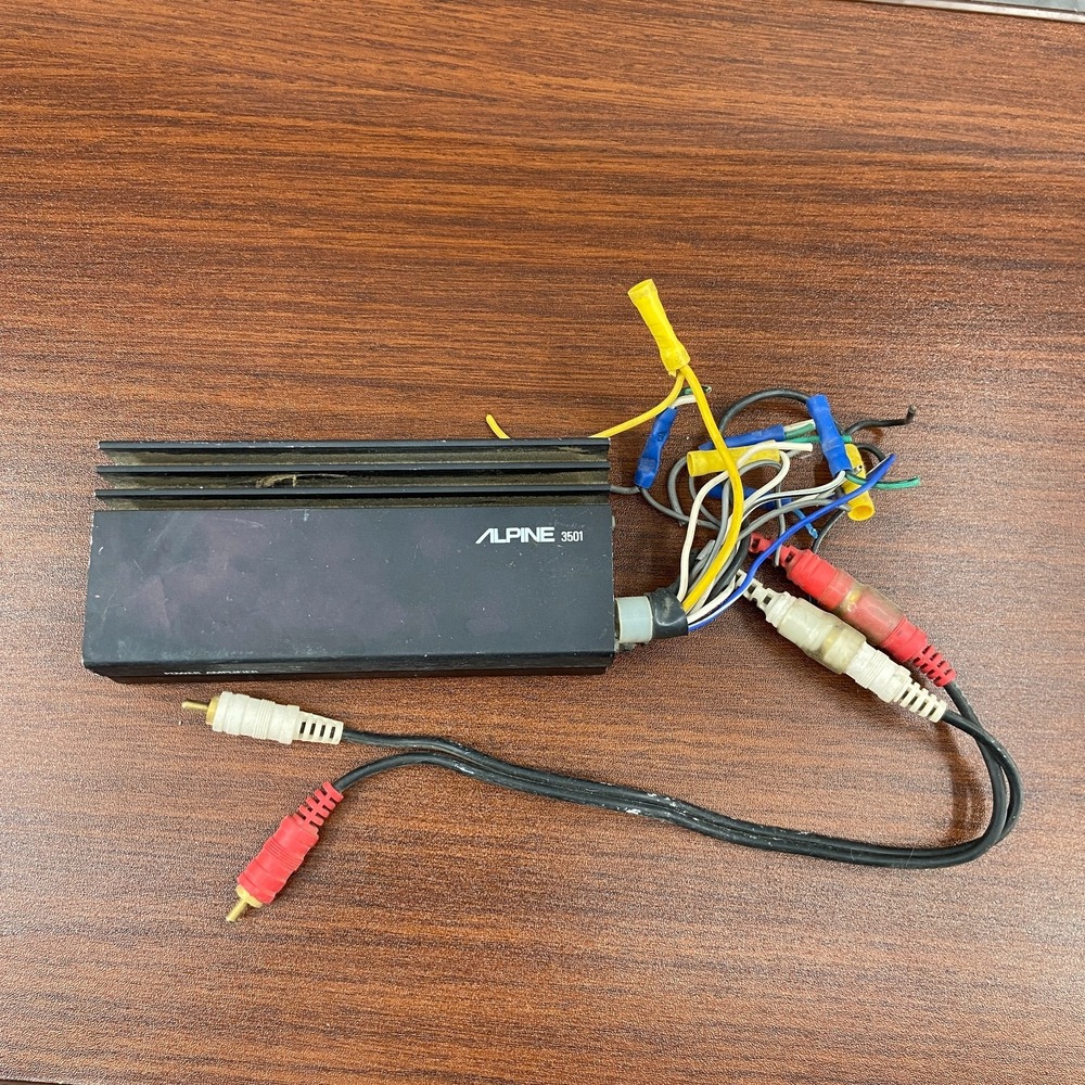 Alpine 3501 2-Channel Car Audio Power Amplifier 12V Vintage/Old School Cars